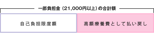 一部負担金(21,000円以上)の合計額